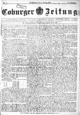 Coburger Zeitung Donnerstag 5. Januar 1899
