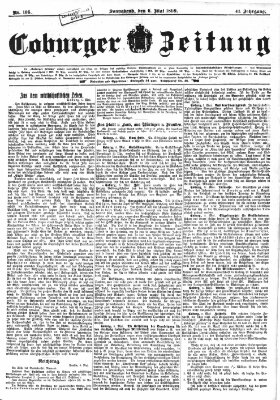 Coburger Zeitung Samstag 6. Mai 1899