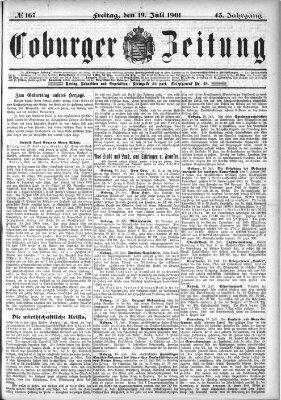 Coburger Zeitung Freitag 19. Juli 1901