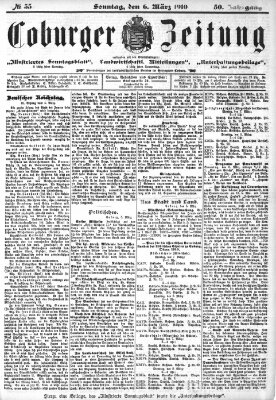 Coburger Zeitung Sonntag 6. März 1910