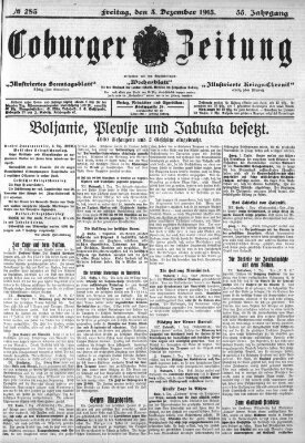 Coburger Zeitung Freitag 3. Dezember 1915