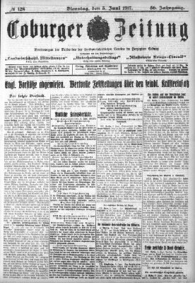 Coburger Zeitung Dienstag 5. Juni 1917