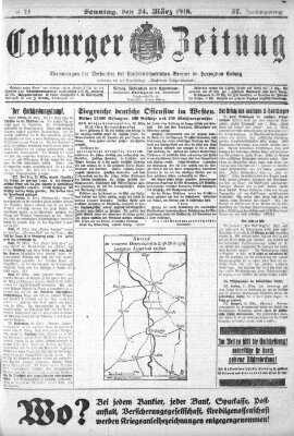 Coburger Zeitung Sonntag 24. März 1918