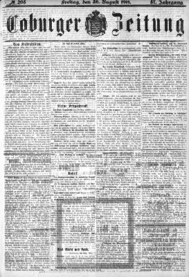 Coburger Zeitung Freitag 30. August 1918