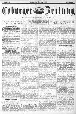 Coburger Zeitung Freitag 23. April 1926