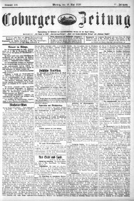 Coburger Zeitung Montag 10. Mai 1926