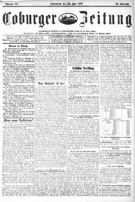 Coburger Zeitung Samstag 26. Juni 1926