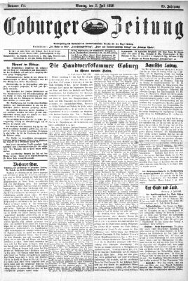 Coburger Zeitung Montag 5. Juli 1926