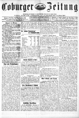 Coburger Zeitung Dienstag 10. August 1926