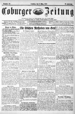 Coburger Zeitung Dienstag 6. März 1928