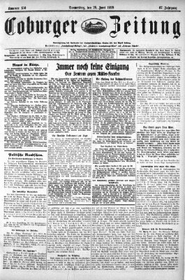 Coburger Zeitung Donnerstag 28. Juni 1928