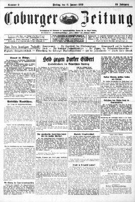 Coburger Zeitung Freitag 11. Januar 1929