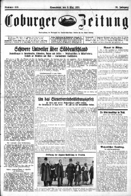 Coburger Zeitung Samstag 9. Mai 1931