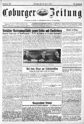 Coburger Zeitung Freitag 12. Juni 1931