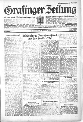 Grafinger Zeitung Donnerstag 5. Januar 1928