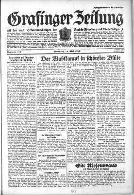 Grafinger Zeitung Dienstag 15. Mai 1928