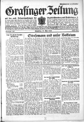 Grafinger Zeitung Samstag 19. Mai 1928