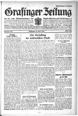 Grafinger Zeitung Mittwoch 12. Juni 1929