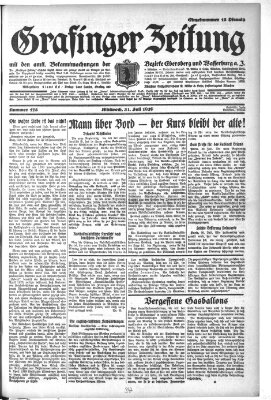 Grafinger Zeitung Mittwoch 31. Juli 1929