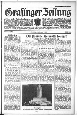 Grafinger Zeitung Dienstag 27. August 1929