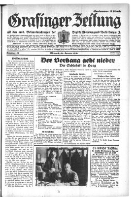 Grafinger Zeitung Mittwoch 22. Januar 1930
