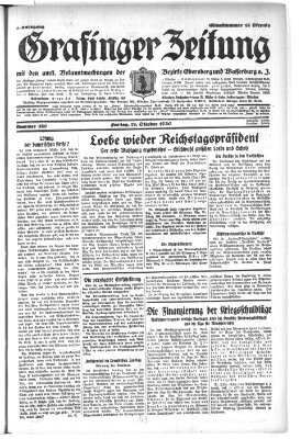 Grafinger Zeitung Freitag 17. Oktober 1930