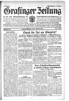 Grafinger Zeitung Montag 20. Oktober 1930