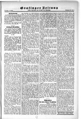 Grafinger Zeitung Mittwoch 14. Januar 1931