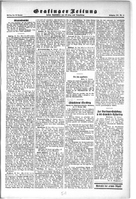 Grafinger Zeitung Freitag 16. Januar 1931