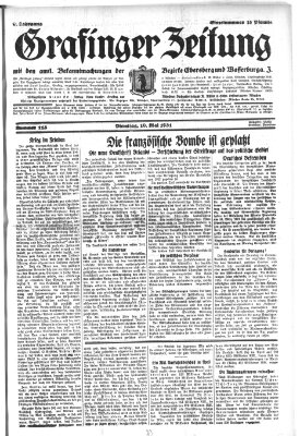 Grafinger Zeitung Dienstag 19. Mai 1931