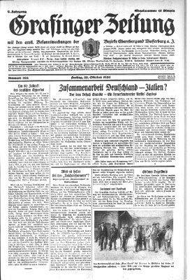 Grafinger Zeitung Freitag 23. Oktober 1931