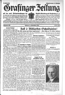 Grafinger Zeitung Freitag 11. Dezember 1931
