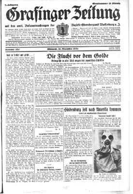 Grafinger Zeitung Mittwoch 16. Dezember 1931