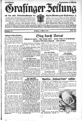 Grafinger Zeitung Freitag 4. März 1932