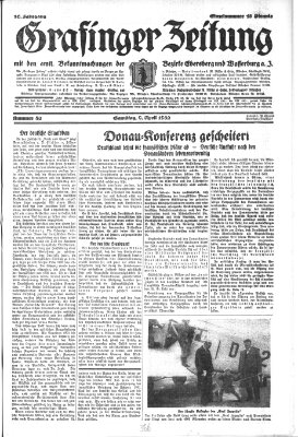 Grafinger Zeitung Samstag 9. April 1932
