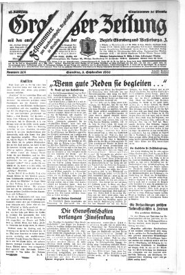 Grafinger Zeitung Samstag 3. September 1932