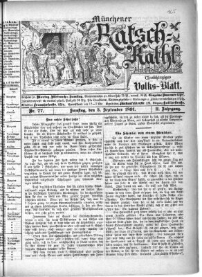Münchener Ratsch-Kathl Samstag 5. September 1891