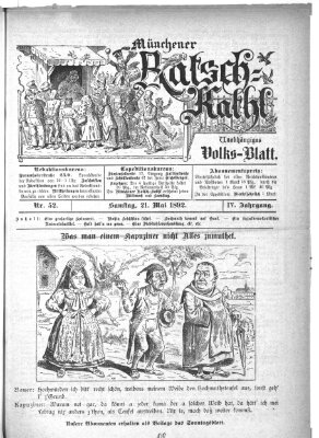 Münchener Ratsch-Kathl Samstag 21. Mai 1892