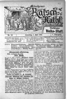 Münchener Ratsch-Kathl Samstag 1. Juli 1893