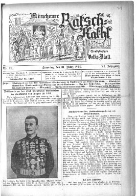 Münchener Ratsch-Kathl Samstag 31. März 1894