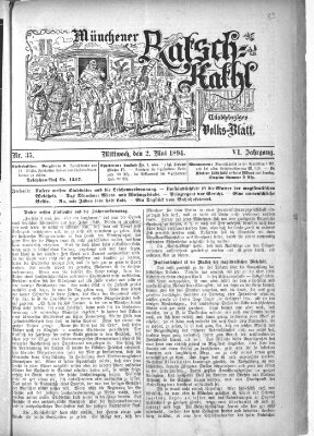 Münchener Ratsch-Kathl Mittwoch 2. Mai 1894