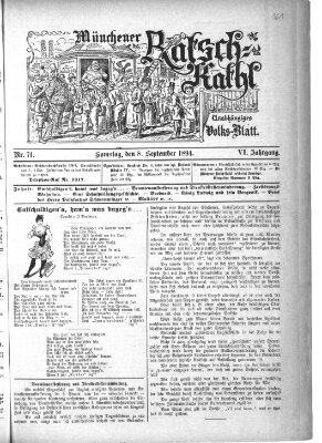 Münchener Ratsch-Kathl Samstag 8. September 1894