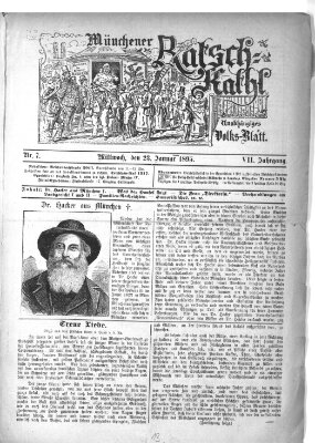 Münchener Ratsch-Kathl Mittwoch 23. Januar 1895
