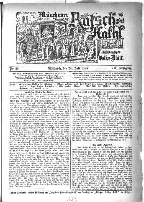 Münchener Ratsch-Kathl Mittwoch 24. Juli 1895