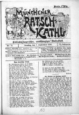 Münchener Ratsch-Kathl Samstag 7. September 1895