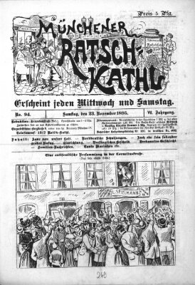 Münchener Ratsch-Kathl Samstag 23. November 1895