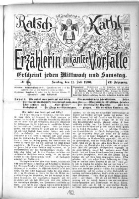 Münchener Ratsch-Kathl Samstag 11. Juli 1896