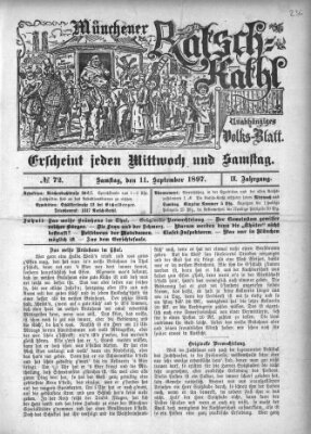 Münchener Ratsch-Kathl Samstag 11. September 1897