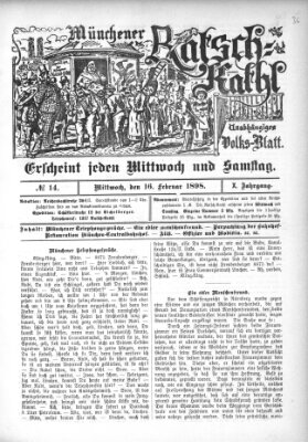 Münchener Ratsch-Kathl Mittwoch 16. Februar 1898