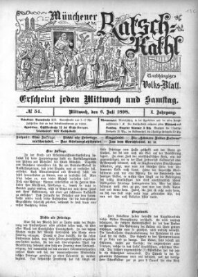 Münchener Ratsch-Kathl Mittwoch 6. Juli 1898